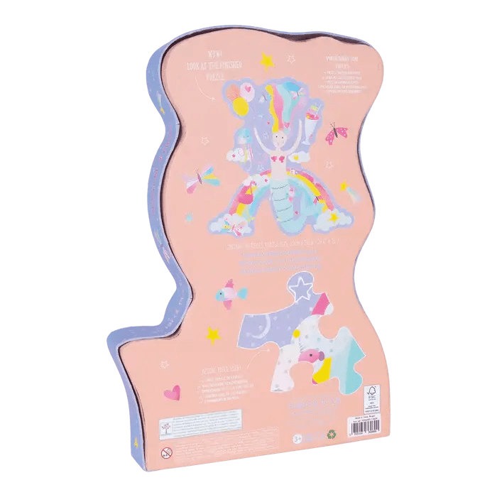 Floss &amp; Rock | Jigsaw Puzzle in Shaped Box | 40 delig | Fantasy | 3+ - Kleine Eland
