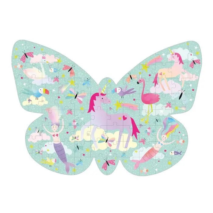 Floss &amp; Rock | Jigsaw Puzzle in Shaped Box | 80 delig | Fantasy | 5+ - Kleine Eland
