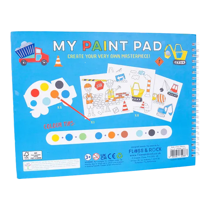 Floss &amp; Rock | My Painting Pad | Construction | 3+ - Kleine Eland