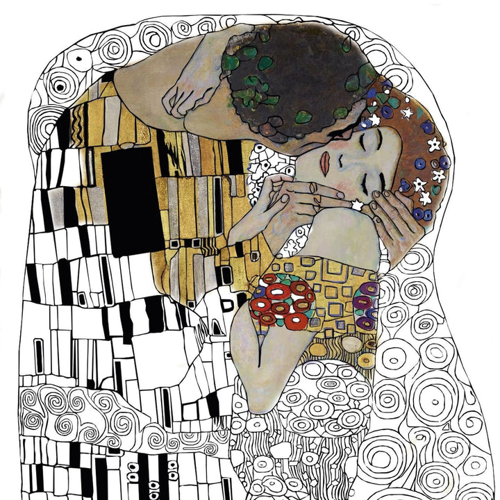 Fridolin Coloring Art Gustav Klimt 15 x 15 cm - Kleine Eland