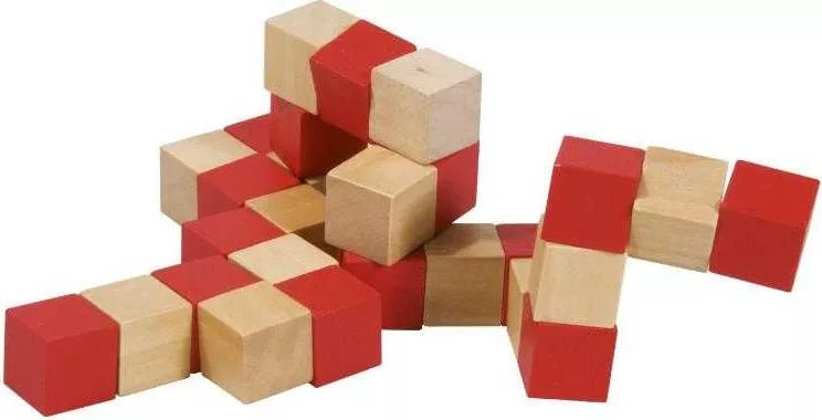 Fridolin IQ Test Sudoku - kubus Rood en Naturel 8+ - Kleine Eland