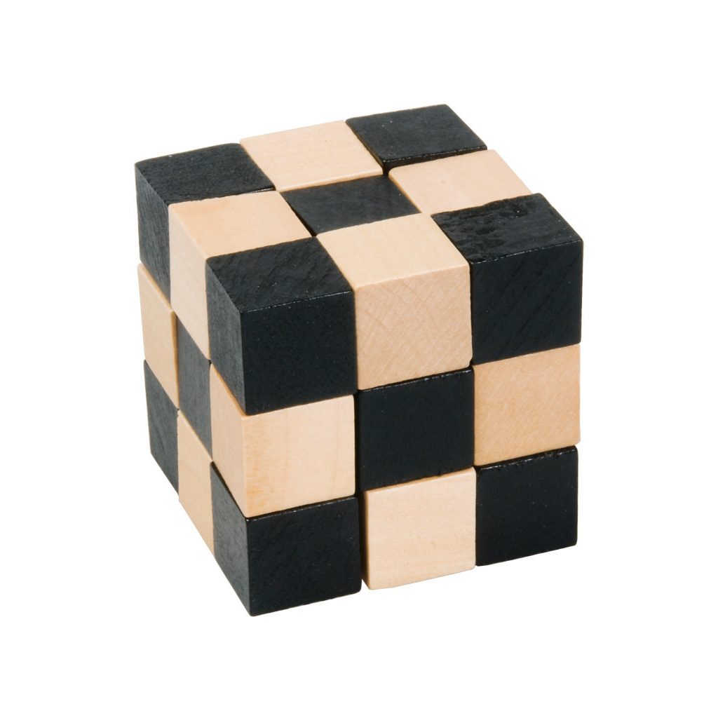 Fridolin IQ Test Sudoku - kubus Zwart en Naturel 8+ - Kleine Eland