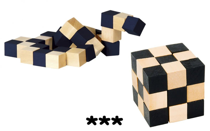 Fridolin IQ Test Sudoku - kubus Zwart en Naturel 8+ - Kleine Eland