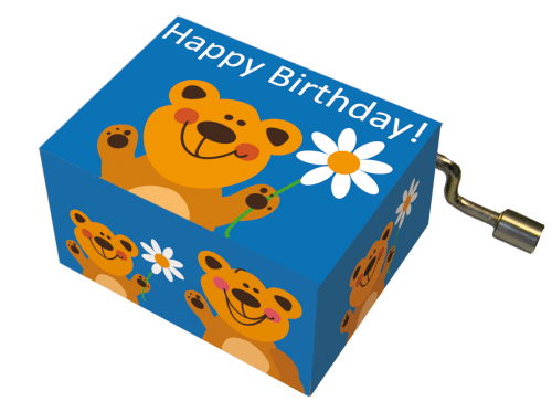 Fridolin | Muziekmechaniek | Bear with a flower | Happy Birthday - Kleine Eland