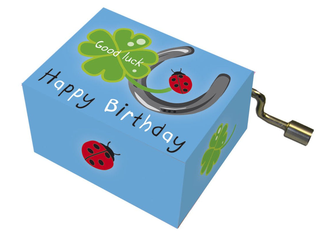 Fridolin | Muziekmechaniek | Hoefijzer | Klavertje vier | Happy Birthday - Kleine Eland