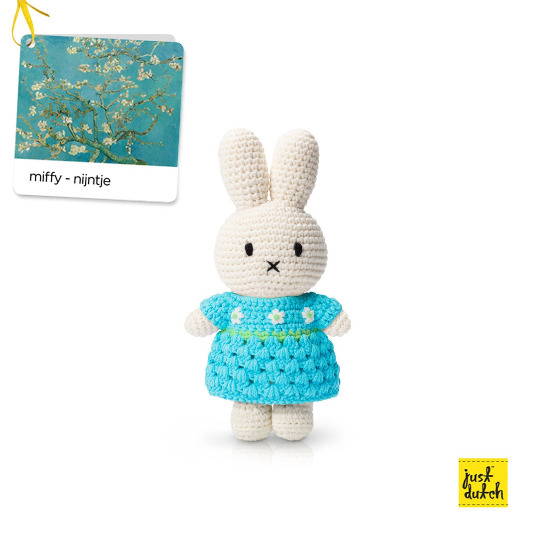 Gehaakte Knuffel | Miffy/Nijntje | Almond Blossom Dress | 25 cm | 100 % Cotton | 0+ - Kleine Eland