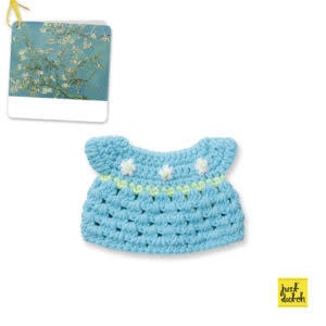 Gehaakte Knuffel | Miffy/Nijntje | Clothing | Almond Blossom Dress | 25 cm | 100 % Cotton | 0+ - Kleine Eland