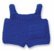Gehaakte Knuffel | Miffy/Nijntje | Clothing | Blue Overall | 25 cm | 100 % Cotton | 0+ - Kleine Eland