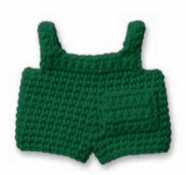 Gehaakte Knuffel | Miffy/Nijntje | Clothing | Green Overall | 25 cm | 100 % Cotton | 0+ - Kleine Eland