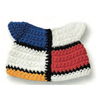 Gehaakte Knuffel | Miffy/Nijntje | Clothing | Mondriaan Dress | 25 cm | 100 % Cotton | 0+ - Kleine Eland