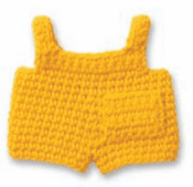 Gehaakte Knuffel | Miffy/Nijntje | Clothing | Yellow Overall | 25 cm | 100 % Cotton | 0+ - Kleine Eland