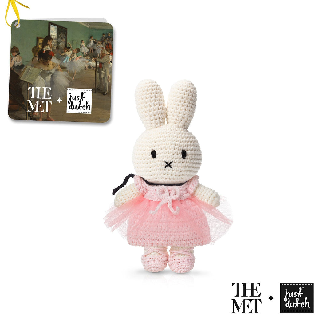 Gehaakte Knuffel | Miffy/Nijntje | Degas Outfit | 25 cm | 100 % Cotton | 0+ - Kleine Eland