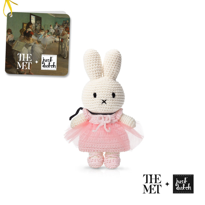 Gehaakte Knuffel | Miffy/Nijntje | Degas Outfit | 25 cm | 100 % Cotton | 0+ - Kleine Eland