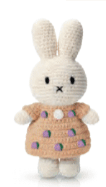 Gehaakte Knuffel | Miffy/Nijntje | Guanzhong Dress | 25 cm | 100 % Cotton | 0+ - Kleine Eland