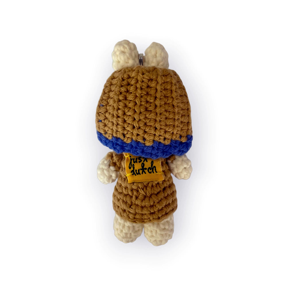 Gehaakte Knuffel | Miffy/Nijntje | Key Hanger | Miffy with the Pearl Earring | 11 cm | 100 % Cotton | 3+ - Kleine Eland