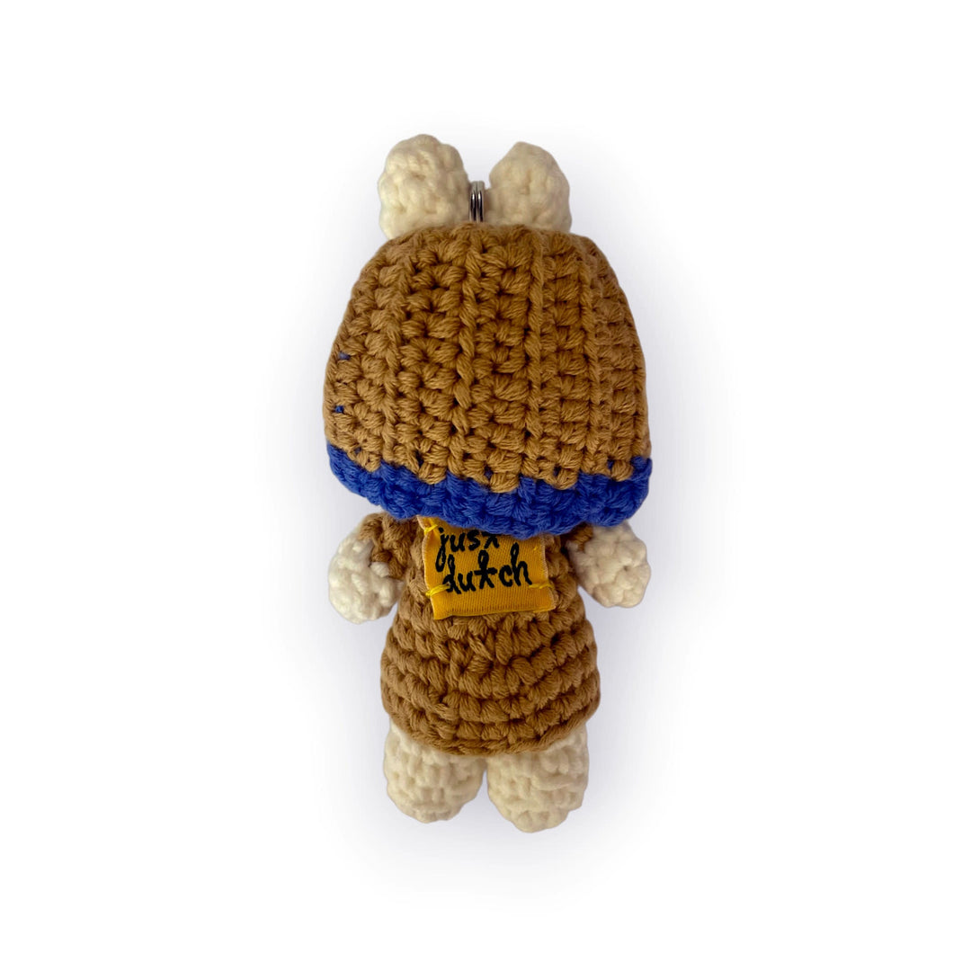 Gehaakte Knuffel | Miffy/Nijntje | Key Hanger | Miffy with the Pearl Earring | 11 cm | 100 % Cotton | 3+ - Kleine Eland