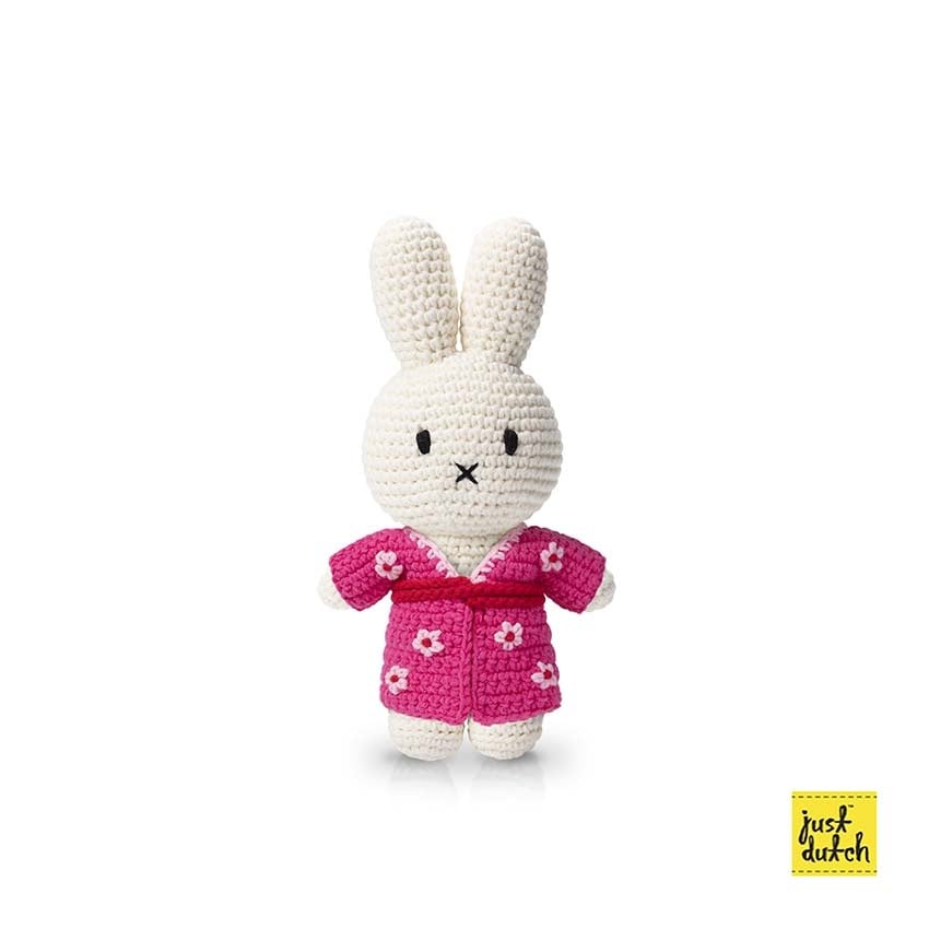Gehaakte Knuffel | Miffy/Nijntje | Kimono | 25 cm | 100 % Cotton | 0+ - Kleine Eland