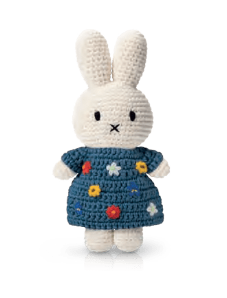 Gehaakte Knuffel | Miffy/Nijntje | van Gogh 50 year | 25 cm | 100 % Cotton | 0+ - Kleine Eland