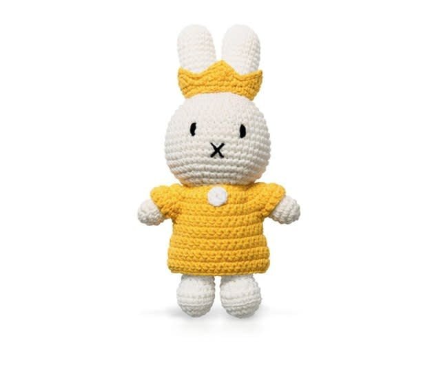 Gehaakte Knuffel | Miffy/Nijntje | Yellow Queenset | 25 cm | 100 % Cotton | 0+ - Kleine Eland