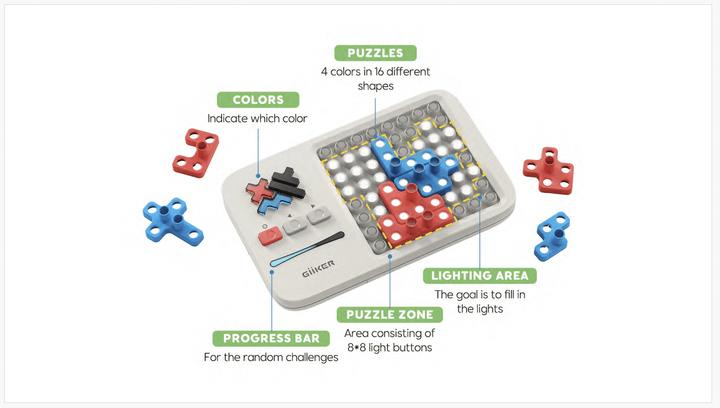 GiiKER | Super Blocks | Pattern Matching Puzzle Game | 1000+ Challenges | 6+ - Kleine Eland