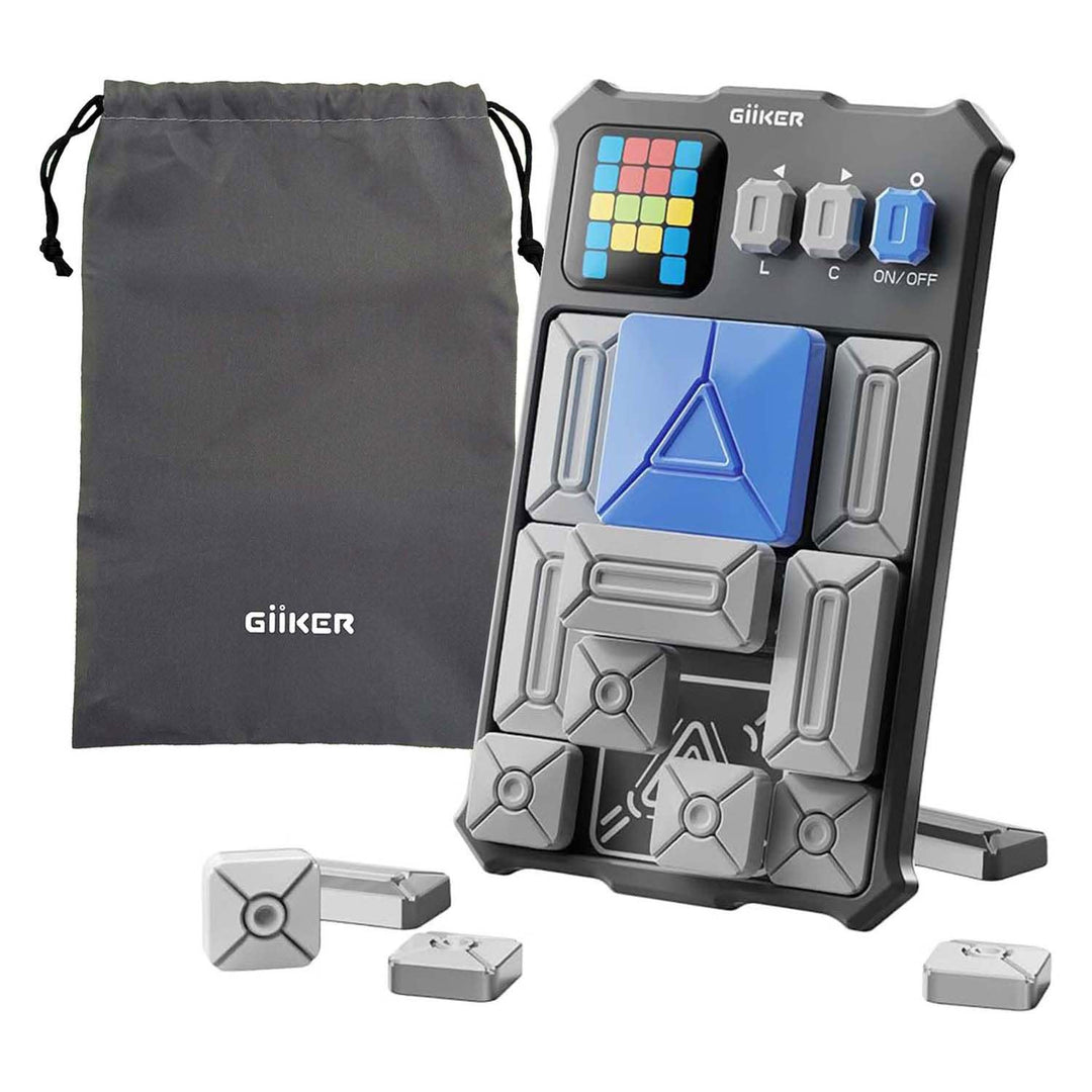 GiiKER | Super Slide Puzzle Game | Moon Grey | 6+ - Kleine Eland