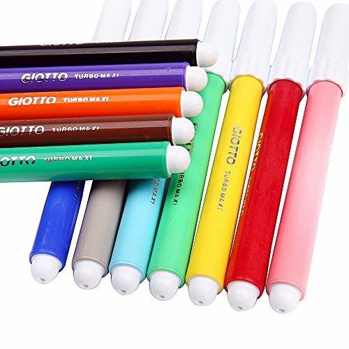 Giotto | Turbo Maxi Viltstiften | 12 stuks | 3+ - Kleine Eland