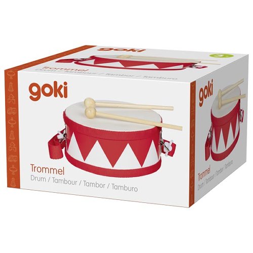 Side view of the red Goki children&