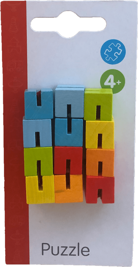 Goki | Cube Puzzle | Slang puzzel met elastiek | 4+ - Kleine Eland