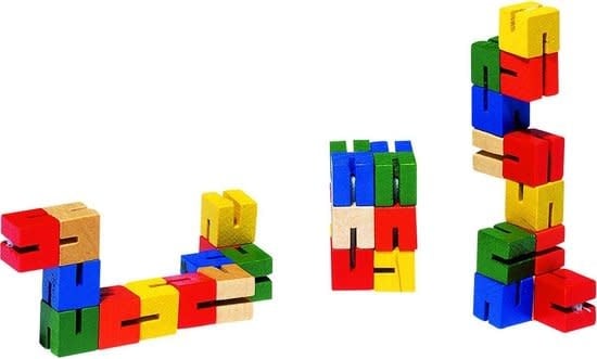 Goki | Cube Puzzle | Slang puzzel met elastiek | 4+ - Kleine Eland