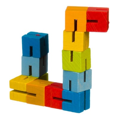 Goki | Cube Puzzle | Slang puzzel met elastiek | 4+ - Kleine Eland