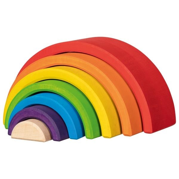 Goki | Evolution | Houten Regenboog | 7-delig | 19 cm | 2+ - Kleine Eland