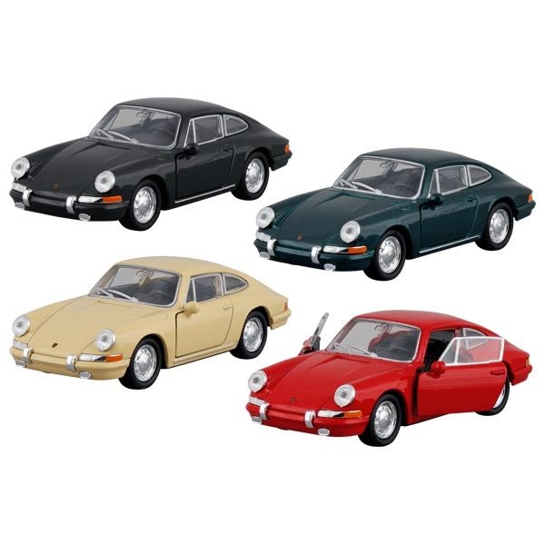 Goki | Metalen Auto | Porsche 911 (1964) | Pull back | 1:34-39 | 11,5 cm | 3+ - Kleine Eland