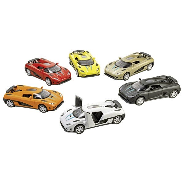 Goki | Metalen Auto | Roadster Momentum | Pull back | Licht & Geluid | 1:36 | 14 cm | 3+ - Kleine Eland