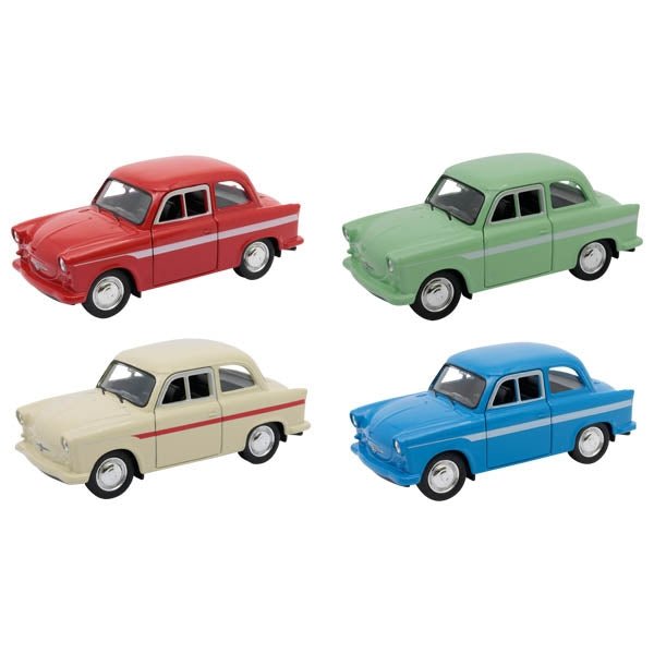 Goki | Metalen Auto | Trabant P50 | Pull back | 1:38 | 11 cm | 3+ - Kleine Eland