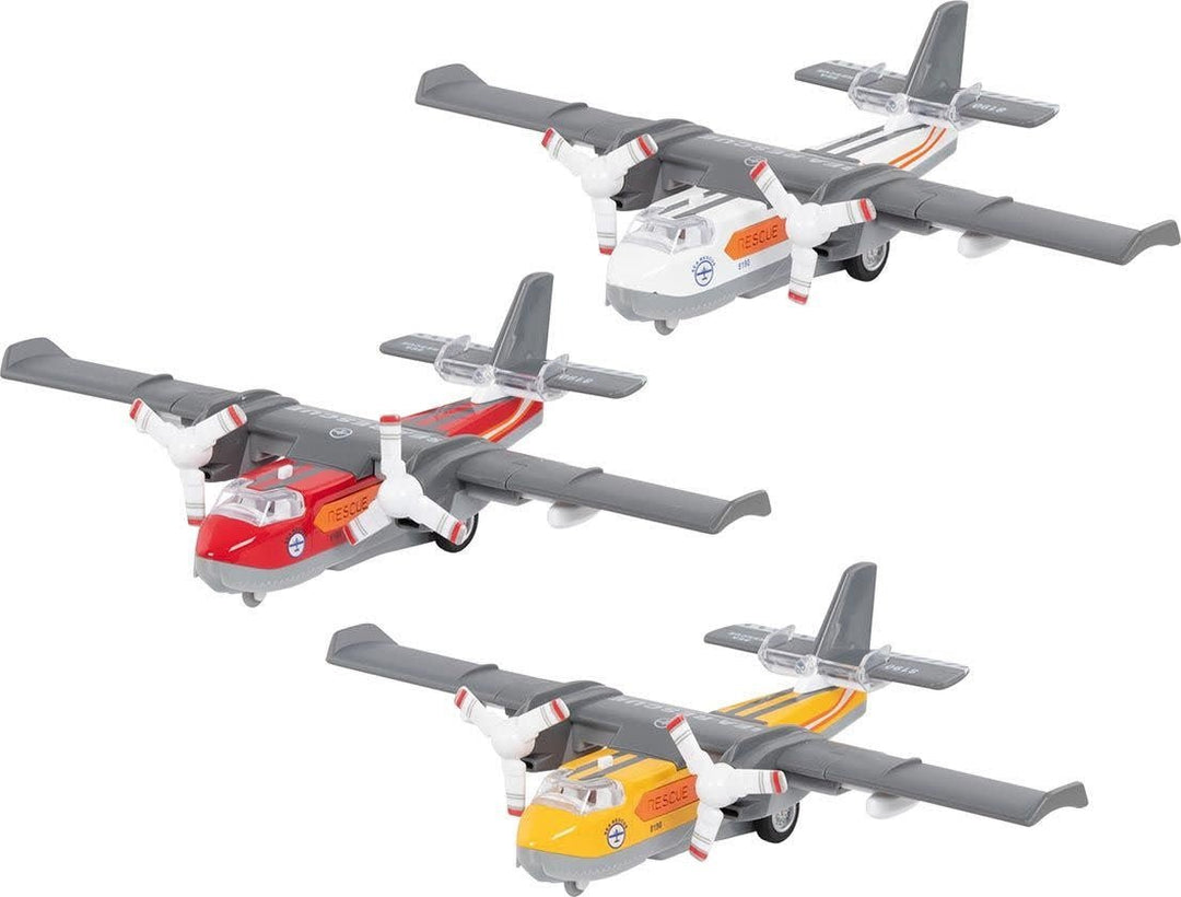 Goki | Metalen Pullback Vliegtuig | Water Bomber | met Licht en Geluid | 17 cm | 3+ - Kleine Eland