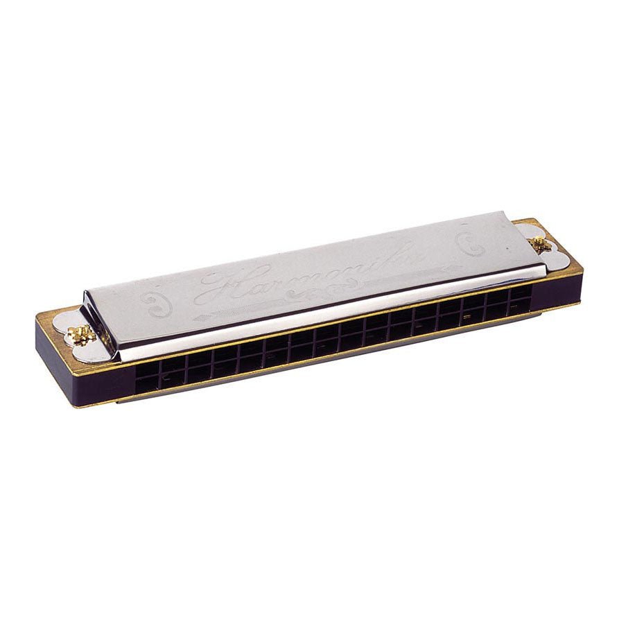 Goki | Mondharmonica | Chroom | 16 tonen | Lengte 13 cm | 4+ - Kleine Eland