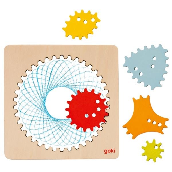 Goki | Spirograaf | 13 cm | 6-delig | 4+ - Kleine Eland