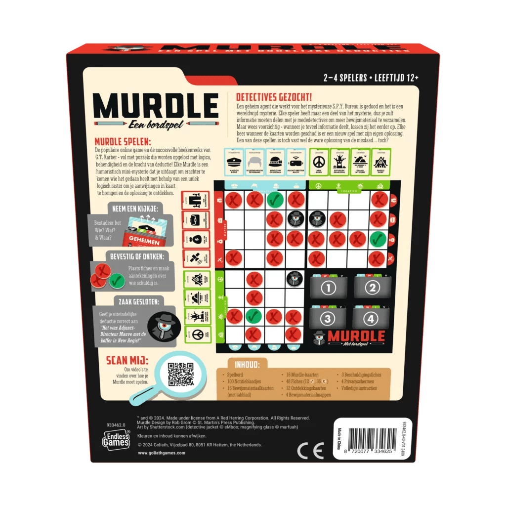 Goliath | Murdle | Het Bordspel | 12+ - Kleine Eland