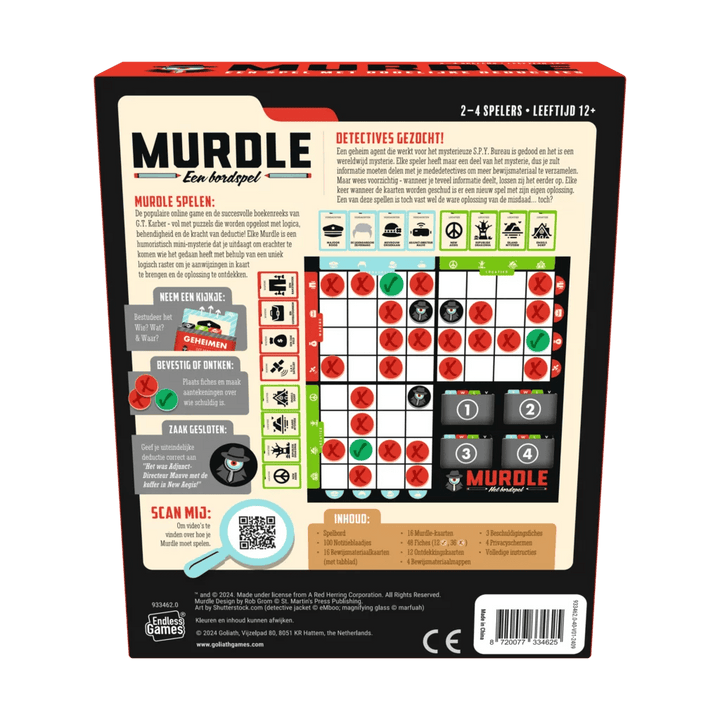 Goliath | Murdle | Het Bordspel | 12+ - Kleine Eland