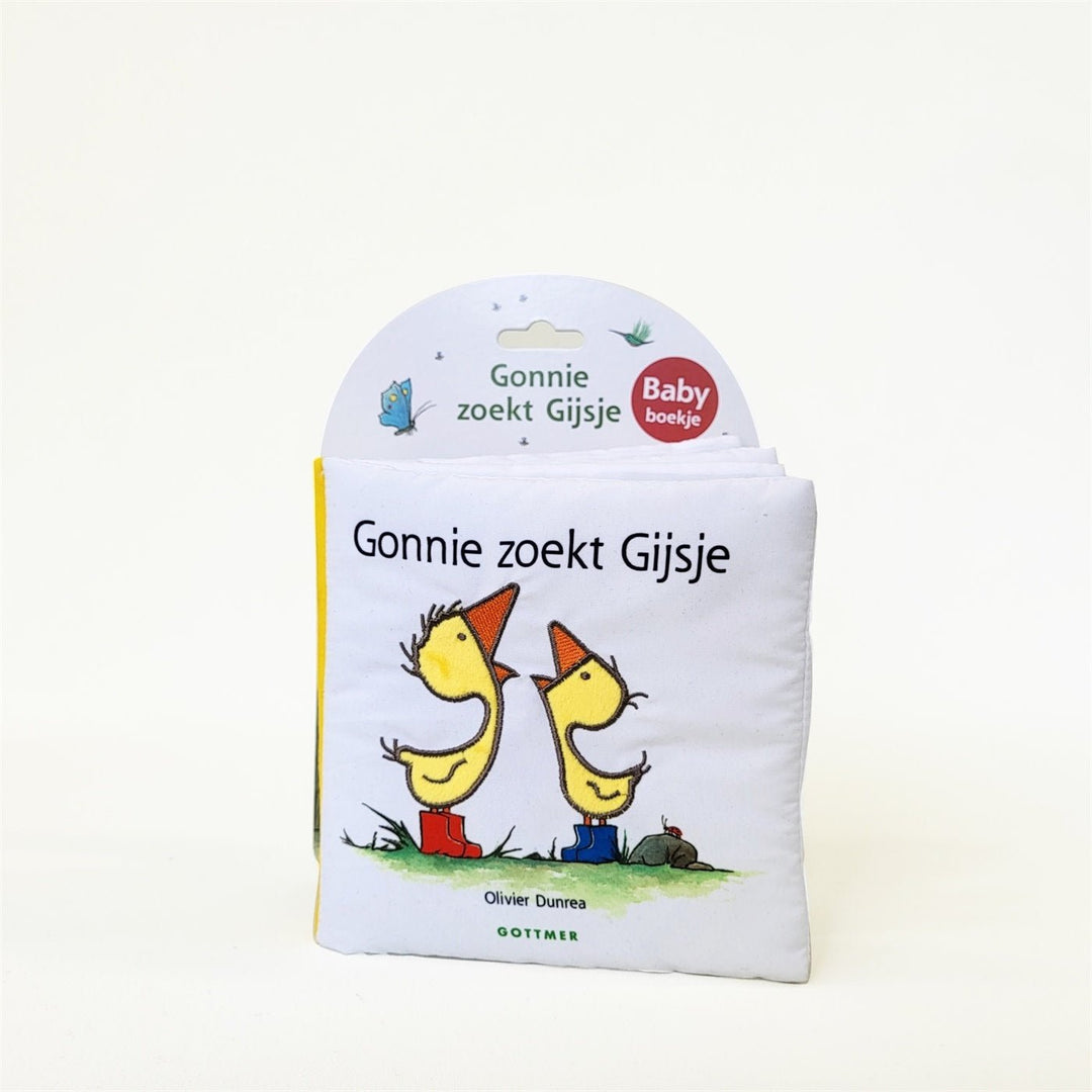 Gonnie Zoekt Gijsje | Stoffen Baby Boekje | +4 mnd - Kleine Eland