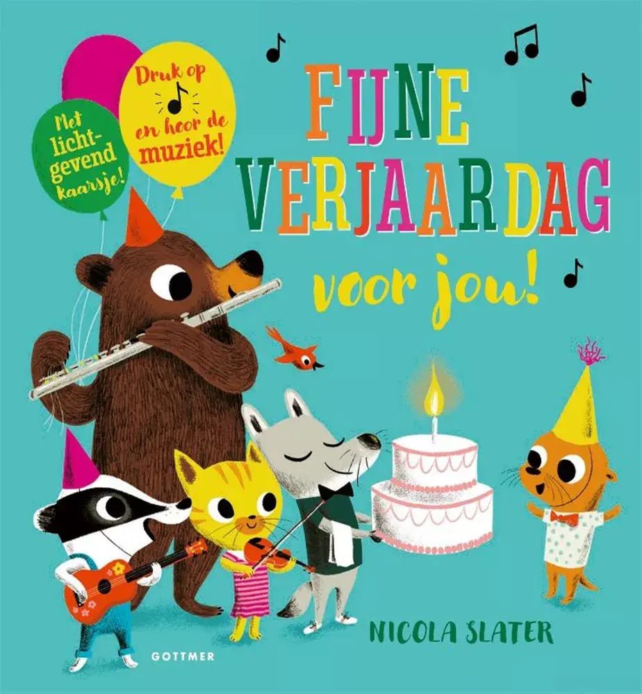 Gottmer | Geluidenboek | Fijne Verjaardag voor Jou! | 3+ - Kleine Eland