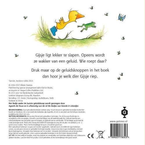 Gottmer | Geluidenboek | Gonnie zegt... gak! | 1+ - Kleine Eland