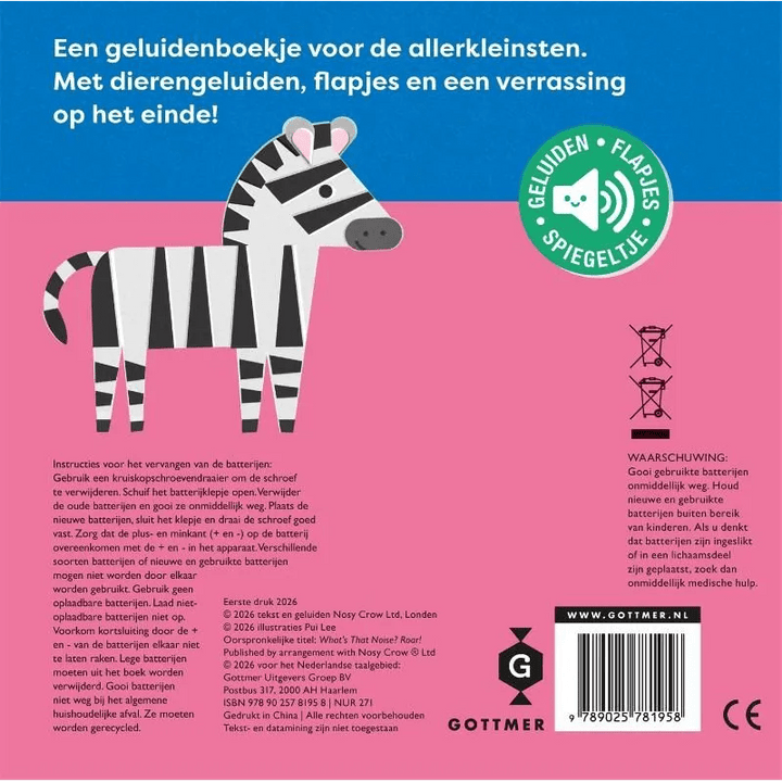 Gottmer | Geluidenboekje | Wat hoor ik daar? – Brul! | 1+ - Kleine Eland