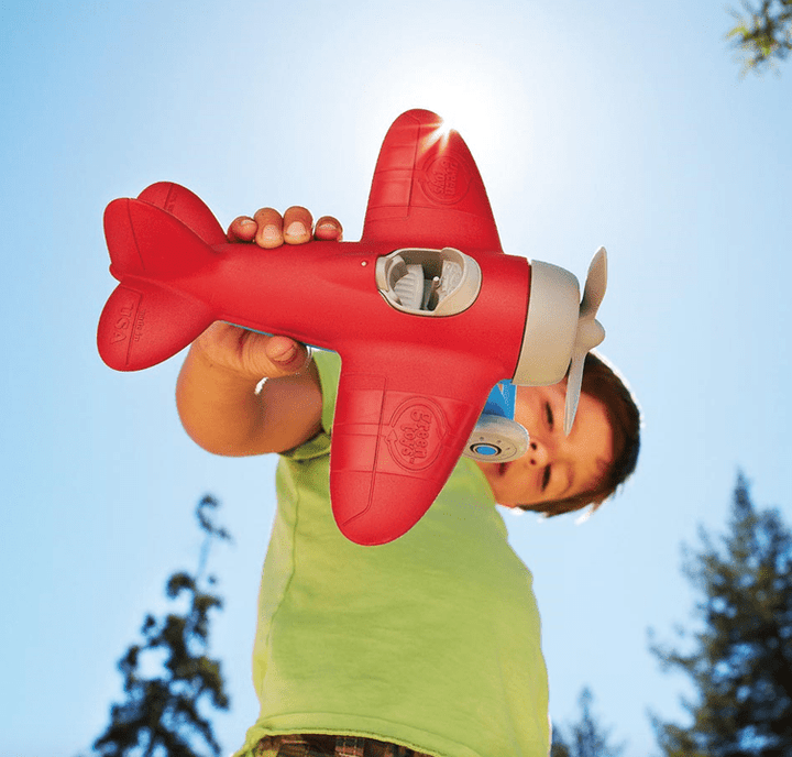 Green Toys | Vliegtuig | Rood | 23 cm | 1+ - Kleine Eland