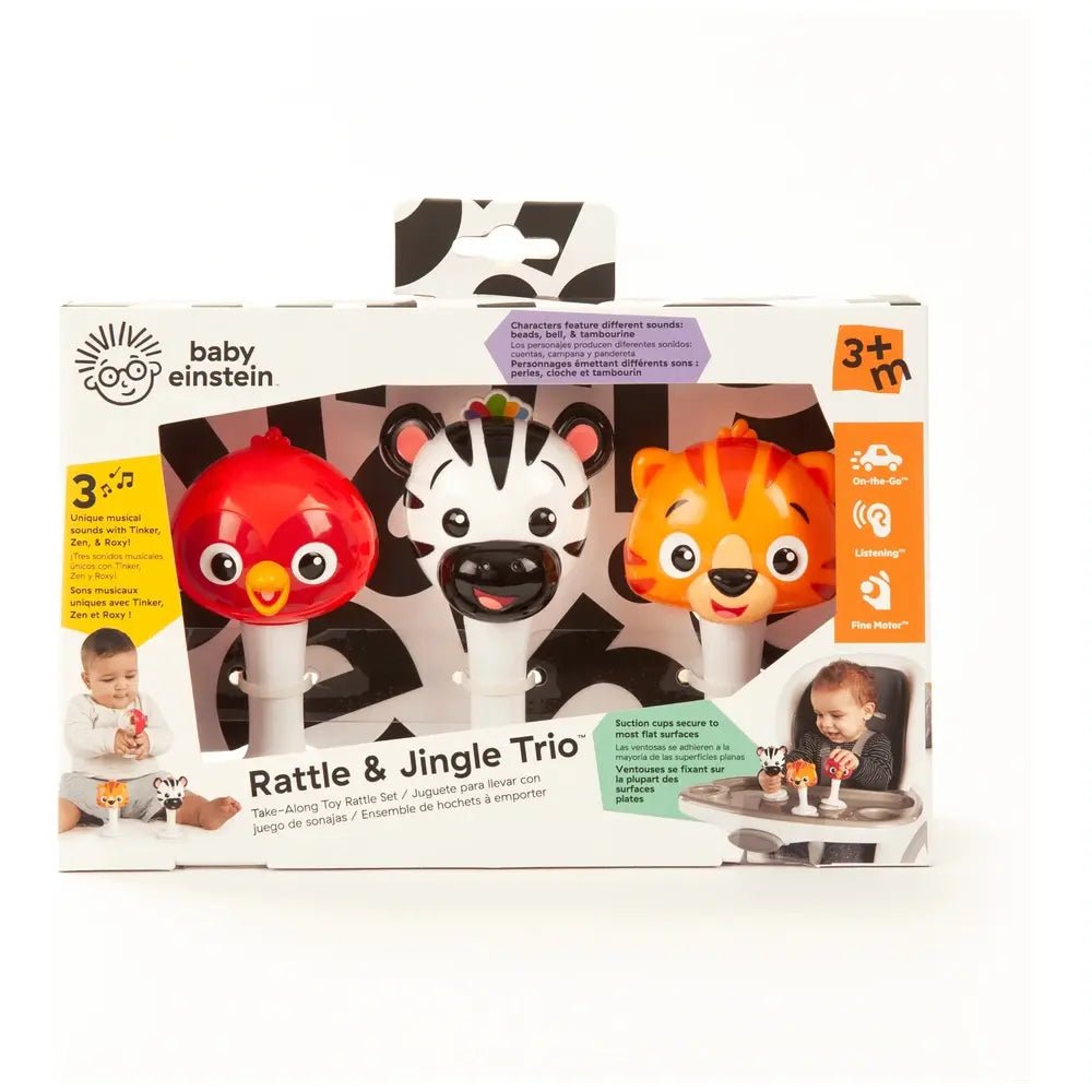 Hape | Baby Einstein | Rattle & Jingle Trio Rattle Set | +3 maanden - Kleine Eland