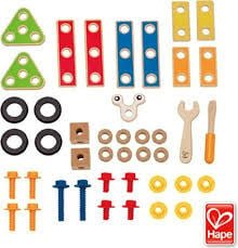 Hape | Construction Toys | Basic Builder Set | 42 delig | 3+ - Kleine Eland