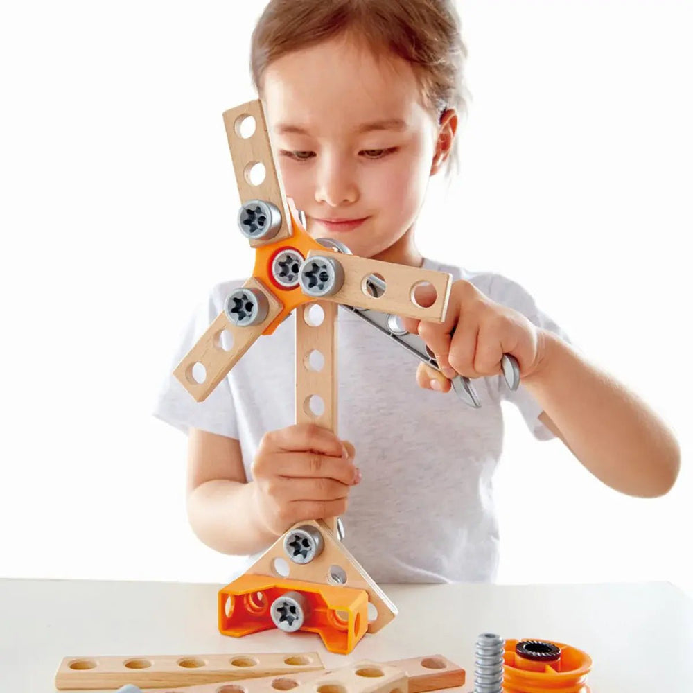 Hape | Construction Toys | Experiment Starter Kit | 42 delig | 4+ - Kleine Eland