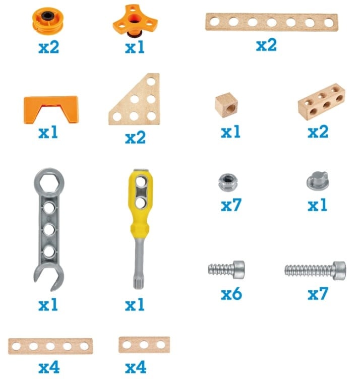 Hape | Construction Toys | Experiment Starter Kit | 42 delig | 4+ - Kleine Eland
