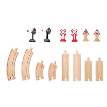 Hape | Mechanical Railway Signals | Treinbaan uitbreiding | 14-delig | 3+ - Kleine Eland