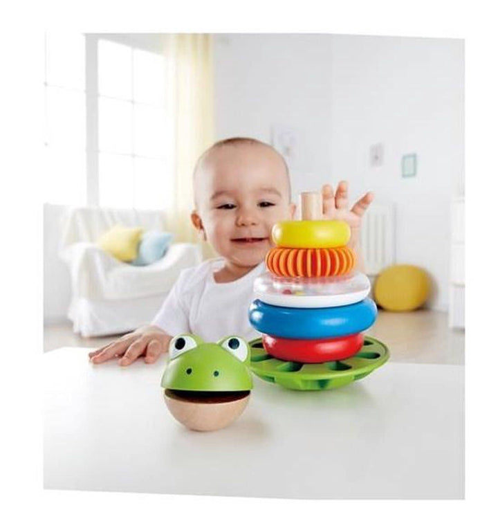 Hape | Mr. Frog Stacking Rings | 1+ - Kleine Eland